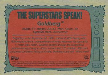 2021 Topps Heritage WWE - Superstars Speak #SS-3 Goldberg Back