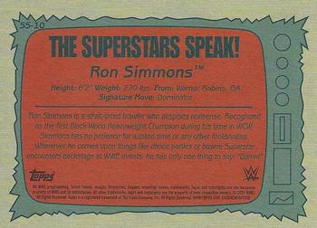 2021 Topps Heritage WWE - Superstars Speak #SS-10 Ron Simmons Back