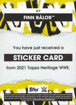 2021 Topps Heritage WWE - Superstar Stickers #S-7 Finn Bálor Back