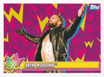 2021 Topps Heritage WWE - Superstar Stickers #S-15 Seth Rollins Front