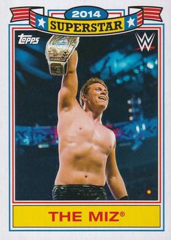2021 Topps Heritage WWE - Superstar Tribute The Miz #TM-14 The Miz Outlasts Them All Front