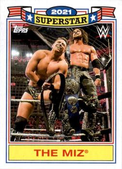 2021 Topps Heritage WWE - Superstar Tribute The Miz #TM-20 The Miz Becomes a Two-Time Grand Slam Champion Front