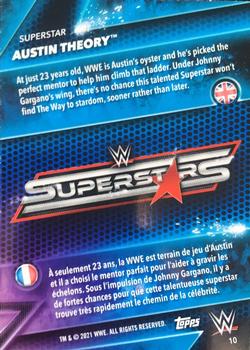 2021 Topps WWE Superstars #10 Austin Theory Back