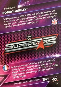 2021 Topps WWE Superstars #15 Bobby Lashley Back