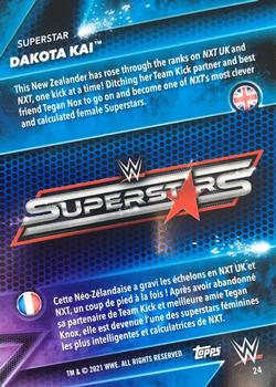 2021 Topps WWE Superstars #24 Dakota Kai Back