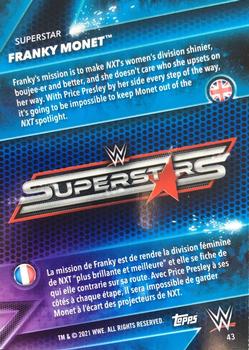 2021 Topps WWE Superstars #43 Franky Monet Back