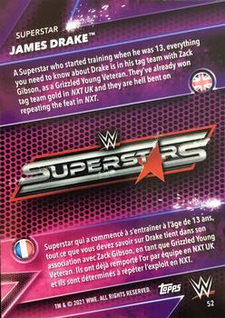 2021 Topps WWE Superstars #52 James Drake Back
