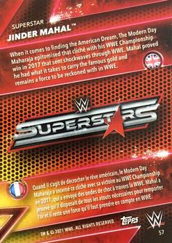 2021 Topps WWE Superstars #57 Jinder Mahal Back