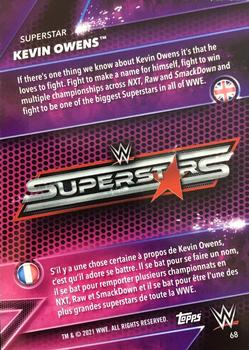2021 Topps WWE Superstars #68 Kevin Owens Back