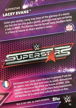 2021 Topps WWE Superstars #74 Lacey Evans Back