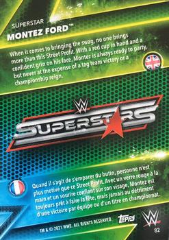 2021 Topps WWE Superstars #82 Montez Ford Back