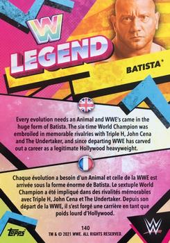2021 Topps WWE Superstars #140 Batista Back