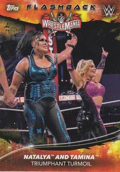 2021 Topps WWE Superstars #193 Natalya and Tamina Front