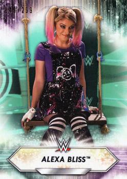 2021 Topps WWE - Aqua #97 Alexa Bliss Front