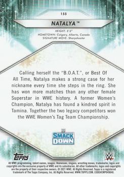 2021 Topps WWE - Citrine #155 Natalya Back