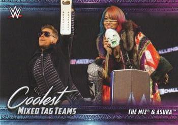 2021 Topps WWE - Coolest Mixed Tag Teams #MT-6 The Miz & Asuka Front