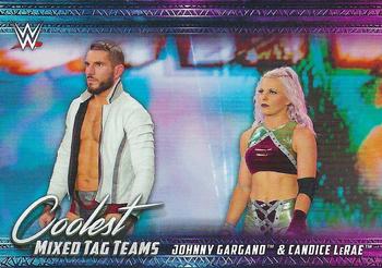 2021 Topps WWE - Coolest Mixed Tag Teams #MT-10 Johnny Gargano & Candice LeRae Front