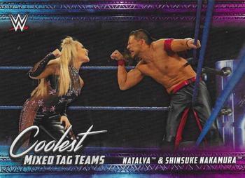 2021 Topps WWE - Coolest Mixed Tag Teams #MT-11 Natalya & Shinsuke Nakamura Front