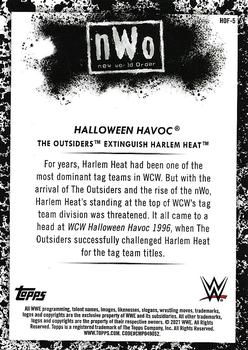 2021 Topps WWE - Hall of Fame Tribute #HOF-5 The Outsiders Extinguish Harlem Heat Back