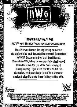 2021 Topps WWE - Hall of Fame Tribute #HOF-7 Syxx Wins the WCW Cruiserweight Championship Back