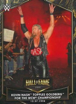 2021 Topps WWE - Hall of Fame Tribute #HOF-8 Kevin Nash Topples Goldberg for the WCW Championship Front
