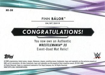 2021 Topps WWE - Mat Relics #MR-DM Finn Bálor Back