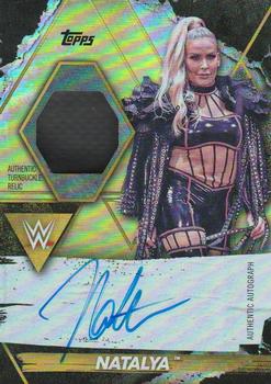 2021 Topps WWE Fully Loaded - Autographed Turnbuckle Relics Citrine #P-N Natalya Front