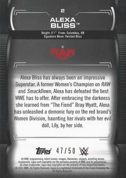 2021 Topps WWE Undisputed - Green #2 Alexa Bliss Back