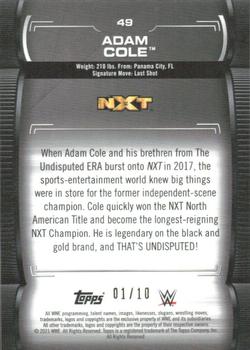 2021 Topps WWE Undisputed - Gold #49 Adam Cole Back