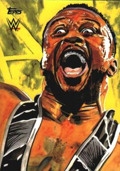 2021 Topps WWE Undisputed - Rod Schamberger Illustrations #RS-2 Big E Front