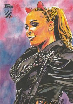 2021 Topps WWE Undisputed - Rod Schamberger Illustrations #RS-5 Natalya Front