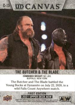2021 Upper Deck AEW - Canvas #C-15 The Butcher / The Blade Back