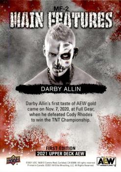 2021 Upper Deck AEW - Main Features #MF-2 Darby Allin Back