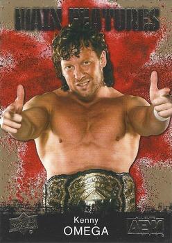 2021 Upper Deck AEW - Main Features Gold #MF-10 Kenny Omega Front
