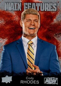 2021 Upper Deck AEW - Main Features Silver #MF-1 Cody Rhodes Front