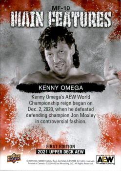 2021 Upper Deck AEW - Main Features Silver #MF-10 Kenny Omega Back
