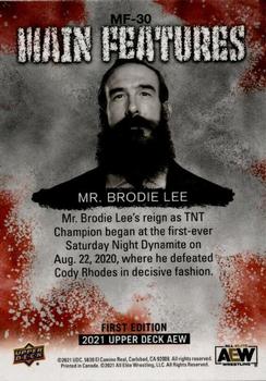 2021 Upper Deck AEW - Main Features Silver #MF-30 Mr. Brodie Lee Back