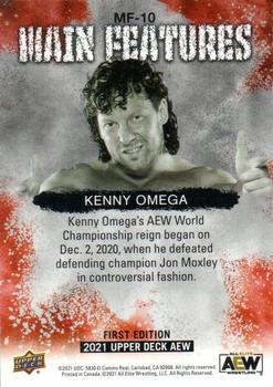 2021 Upper Deck AEW - Main Features Green #MF-10 Kenny Omega Back