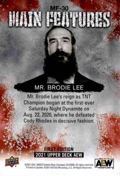 2021 Upper Deck AEW - Main Features Red #MF-30 Mr. Brodie Lee Back