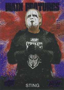 2021 Upper Deck AEW - Main Features Purple #MF-23 Sting Front
