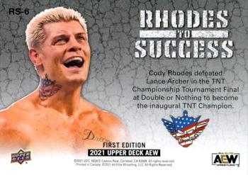 2021 Upper Deck AEW - Rhodes to Success #RS-6 Cody Rhodes Back