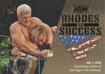 2021 Upper Deck AEW - Rhodes to Success Gold #RS-7 Cody Rhodes Front