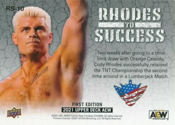 2021 Upper Deck AEW - Rhodes to Success Silver #RS-10 Cody Rhodes Back