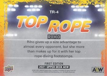 2021 Upper Deck AEW - Top Rope Silver #TR-4 RIHO Back