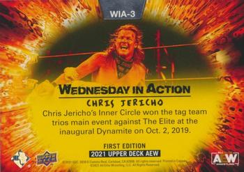 2021 Upper Deck AEW - Wednesday in Action #WIA-3 Chris Jericho Back