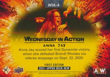 2021 Upper Deck AEW - Wednesday in Action #WIA-4 Anna Jay Back