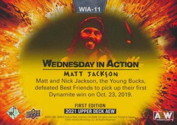 2021 Upper Deck AEW - Wednesday in Action #WIA-11 Matt Jackson Back