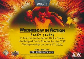 2021 Upper Deck AEW - Wednesday in Action #WIA-14 Ricky Starks Back