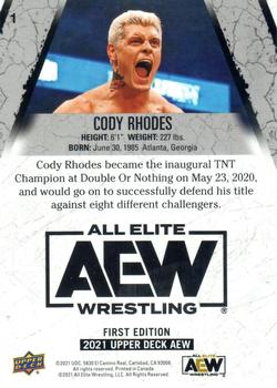 2021 Upper Deck AEW - Gold #1 Cody Rhodes Back