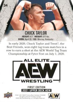 2021 Upper Deck AEW - Gold #34 Chuck Taylor Back